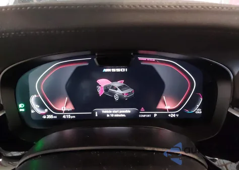 2022 BMW M550 I xDrive z USA, uszkodzony, nr VIN WBA13BK09NCH97228